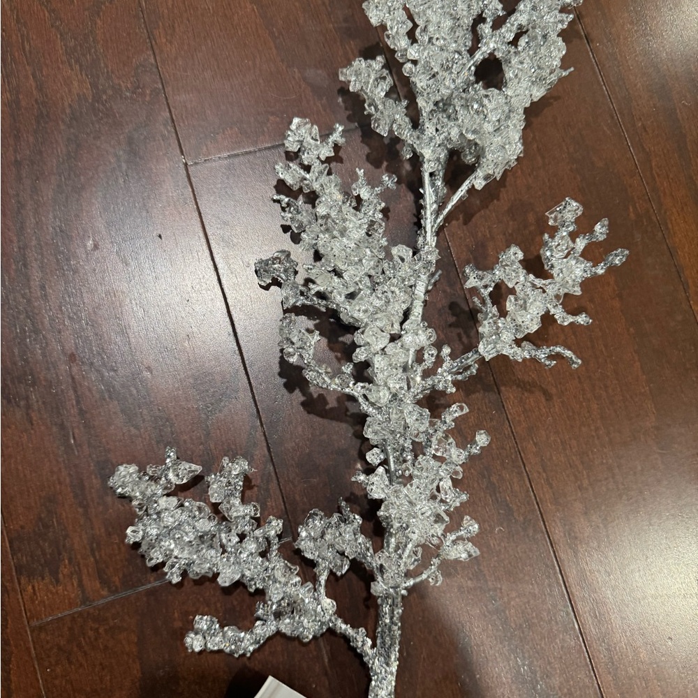RACHEL ZOE EXQUISITE SILVER/CRYSTAL CHRISTMAS GARLAND